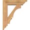 Ekena Millwork Balboa Traditional Smooth Bracket w/ Offset Brace, Western Red Cedar, 5 1/2"W x 18"D x 22"H BKT0604X18X22BOA01SWR - alternate 2